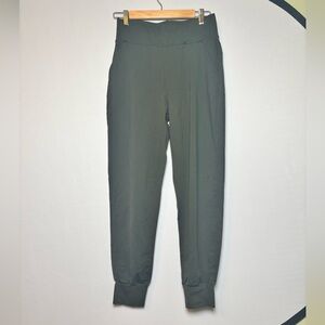 Public Rec All Day Jogger Pants Nylon Stretch Waist High Rise Cuffed 30x30 Green